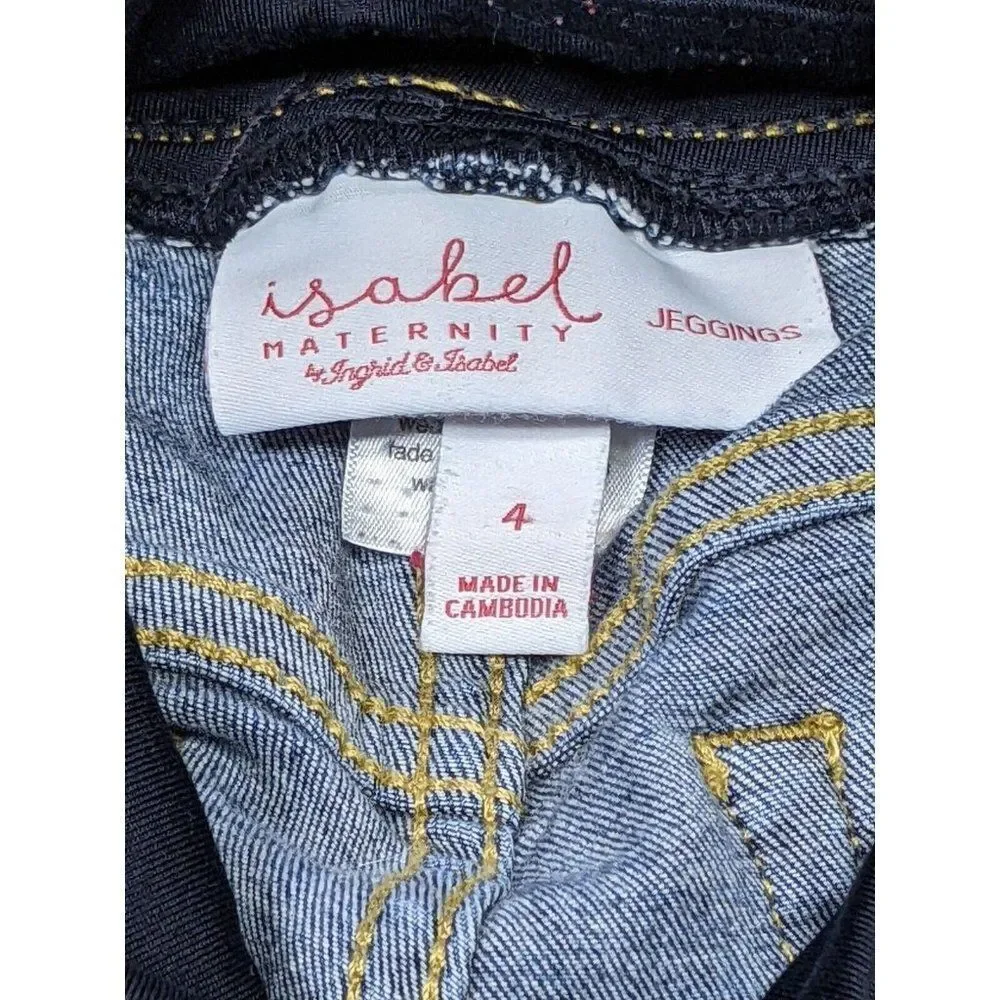 Isabel Maternity By Ingrid & Isabel Size 4 Full Panel Skinny Jeggings - Picture 4 of 11